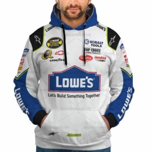 Jimmie Johnson Nascar Lowe's 2007 Racing Uniform All Over Print Hoodie