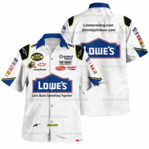 Jimmie Johnson Nascar Lowes 2007 Racing Uniform Hawaiian Shirt
