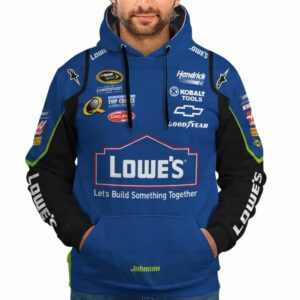 Jimmie Johnson Nascar Lowe's 2008 Racing Uniform All Over Print Hoodie