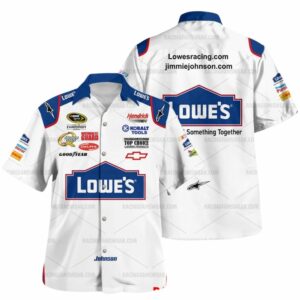 Jimmie Johnson Nascar Lowes 2010 Racing Uniform Hawaiian Shirt