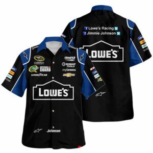 Jimmie Johnson Nascar Lowes 2013 Racing Uniform Hawaiian Shirt