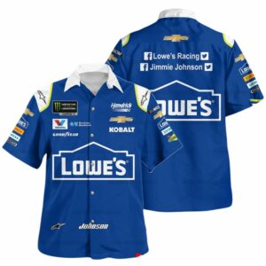 Jimmie Johnson Nascar Lowes 2017 Racing Uniform Hawaiian Shirt