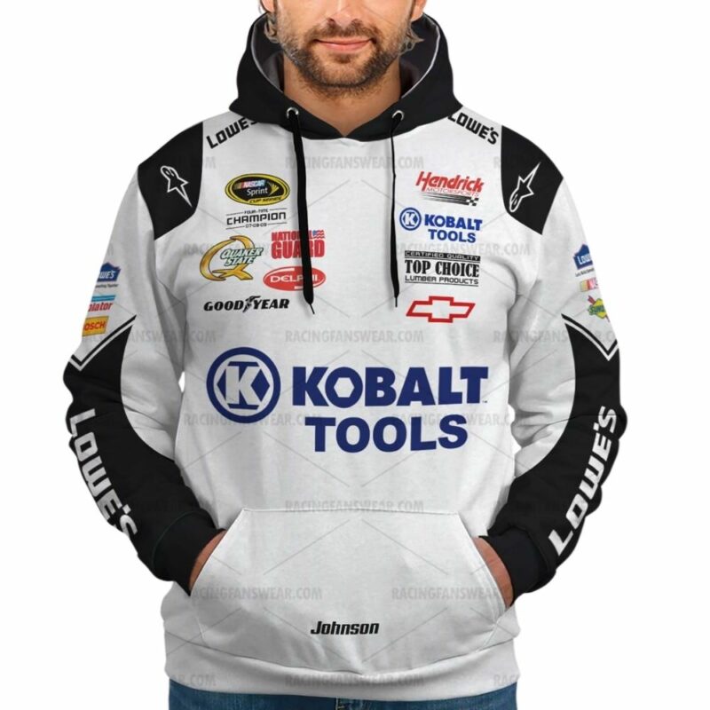 Jimmie Johnson Nascar Lowes And Kobalt Tools 2009 Racing Uniform 3D Hoodie 1