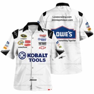 Jimmie Johnson Nascar Lowes And Kobalt Tools 2009 Racing Uniform Hawaiian Shirt