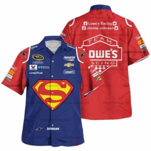 Jimmie Johnson Nascar Racing 2016 Superman Uniform Hawaiian Shirt