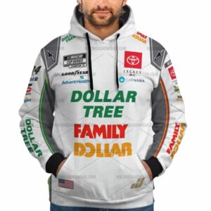 Jimmie Johnson Nascar Racing 2024 Legacy Motor Club Family Dollar Uniform All Over Print Hoodie