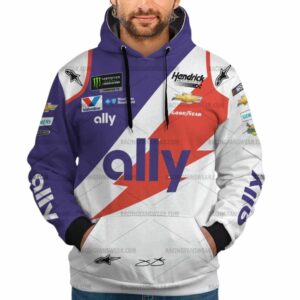 Jimmie Johnson Nascar Racing Ally 2019 Uniform All Over Print Hoodie