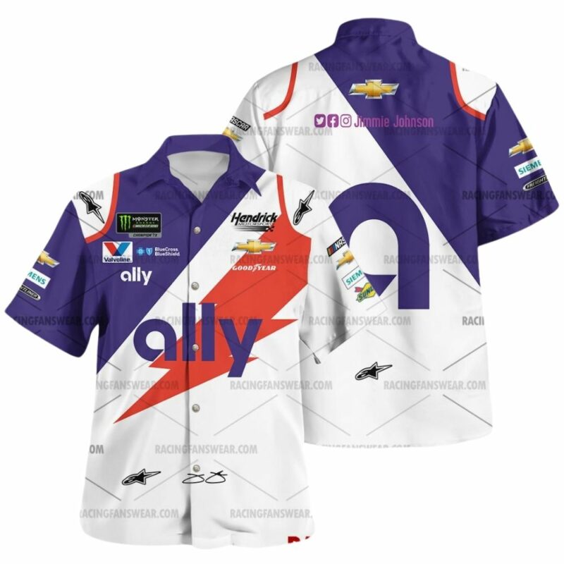 Jimmie Johnson Nascar Racing Ally 2019 Uniform Hawaiian Shirt 1