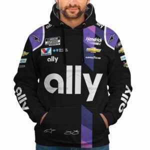Jimmie Johnson Nascar Racing Ally 2020 Signature Uniform All Over Print Hoodie