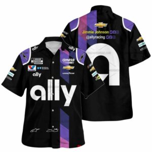 Jimmie Johnson Nascar Racing Ally 2020 Signature Uniform Hawaiian Shirt