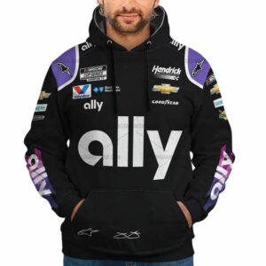 Jimmie Johnson Nascar Racing Ally 2020 Uniform All Over Print Hoodie