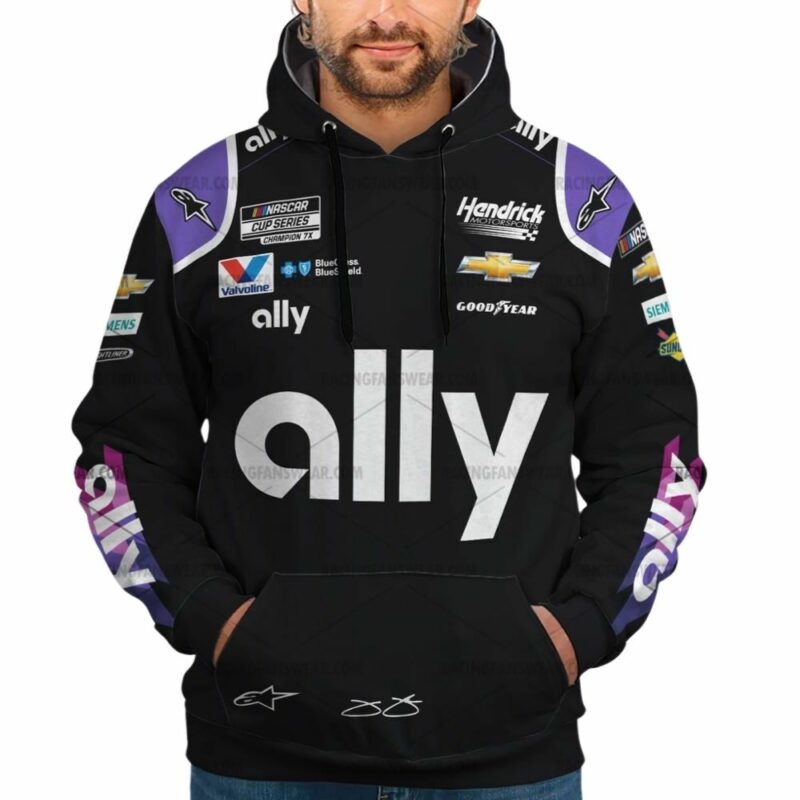 Jimmie Johnson Nascar Racing Ally 2020 Uniform 3D Hoodie 1