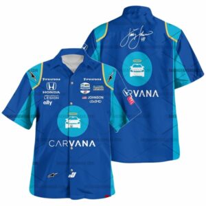 Jimmie Johnson Nascar Racing Carvana 2022 Uniform Hawaiian Shirt