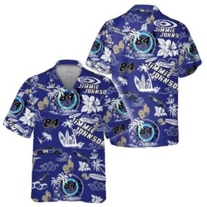 Jimmie Johnson Nascar Racing Floral Flower Beach Tropical Hawaiian Shirt