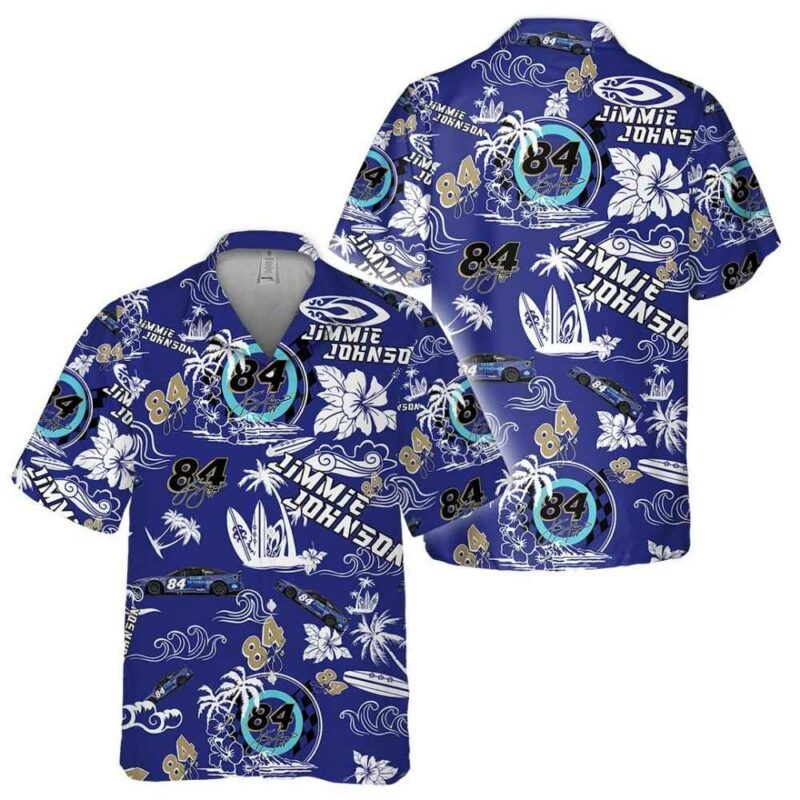 Jimmie Johnson Nascar Racing Floral Flower Beach Tropical Hawaiian Shirt 1
