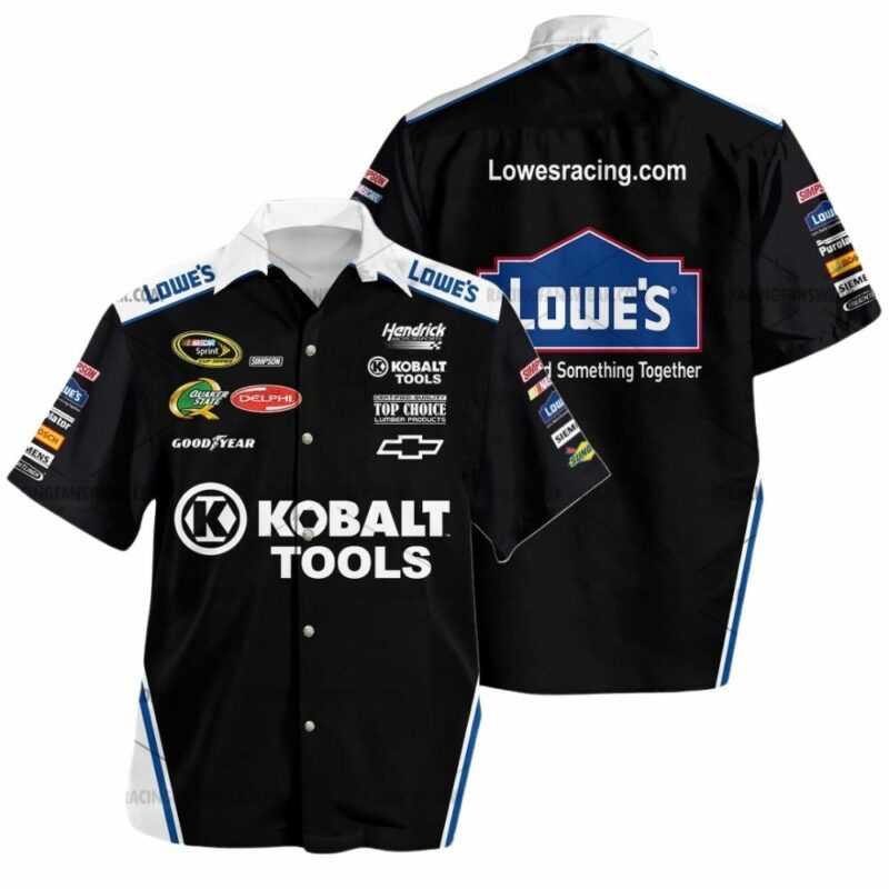Jimmie Johnson Nascar Racing Kobalt Tools 2011 Uniform Hawaiian Shirt 1