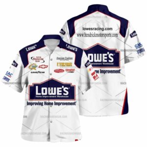 Jimmie Johnson Nascar Racing Lowes 2006 Uniform Hawaiian Shirt