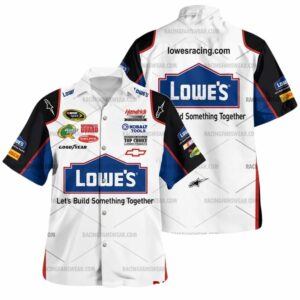Jimmie Johnson Nascar Racing Lowes 2009 Uniform Hawaiian Shirt
