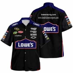 Jimmie Johnson Nascar Racing Lowes 2011 Uniform Hawaiian Shirt