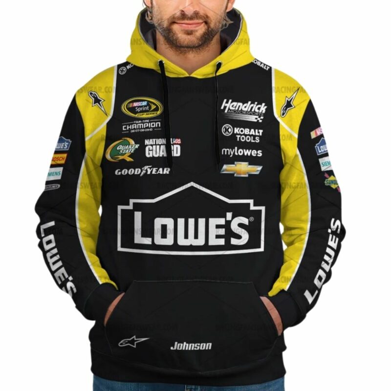 Jimmie Johnson Nascar Racing Lowes 2013 Uniform 3D Hoodie 1