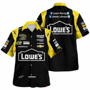 Jimmie Johnson Nascar Racing Lowes 2013 Uniform Hawaiian Shirt