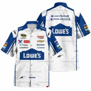 Jimmie Johnson Nascar Racing Lowes 2014 Uniform Hawaiian Shirt