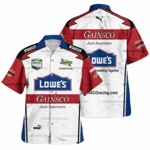 Jimmie Johnson Nascar Racing Lowes And Giansco Auto Insurance Uniform Hawaiian Shirt