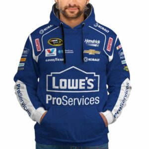 Jimmie Johnson Nascar Racing Lowe's Proservices 2015 Uniform All Over Print Hoodie