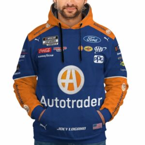 Joey Logano Nascar 2023 Autotrader Racing Uniform All Over Print Hoodie