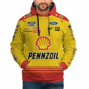 Joey Logano Nascar 2023 Shell Pennzoil Racing Uniform All Over Print Hoodie