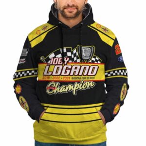 Joey Logano Nascar Cup Series Champion Racing 2024 Uniform All Over Print Hoodie