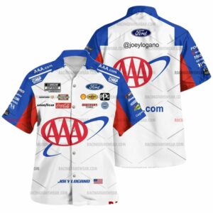 Joey Logano Nascar Racing 2025 Uniform Hawaiian Shirt