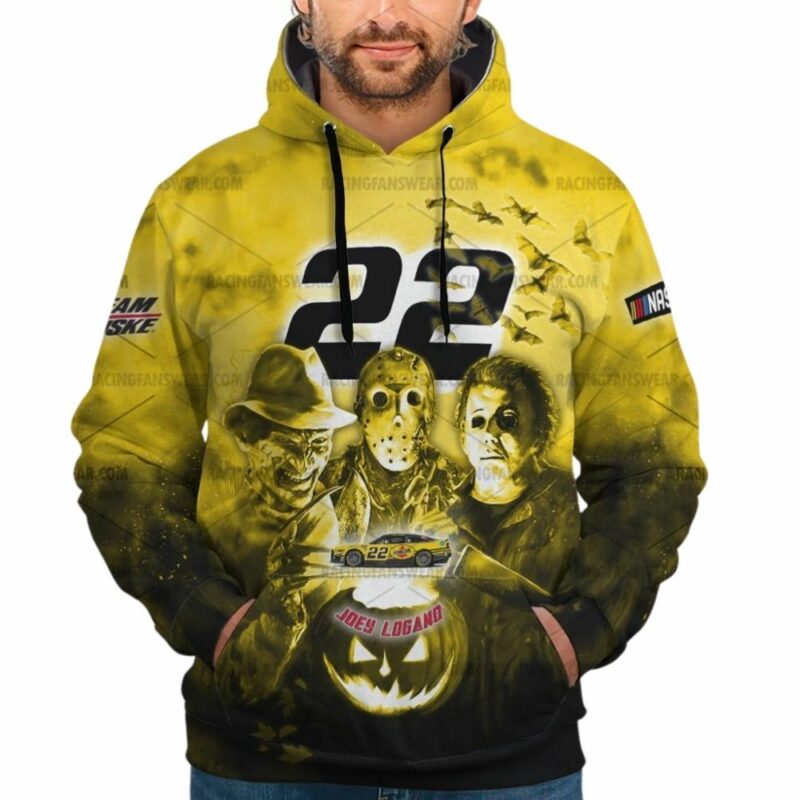 Joey Logano Nascar Racing Halloween 3D Hoodie 1