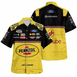 Joey Logano Nascar Racing Pennzoil 2024 Uniform Hawaiian Shirt