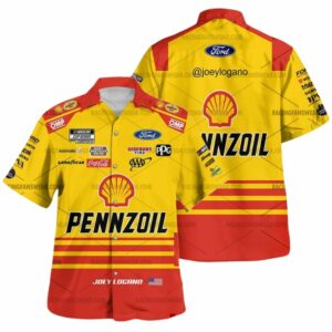 Joey Logano Nascar Racing Pennzoil Coca Cola 2024 Uniform Hawaiian Shirt