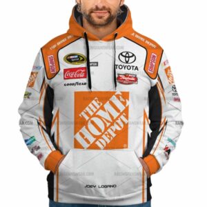 Joey Logano Nascar Racing The Home Depot 2010 Uniform All Over Print Hoodie