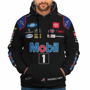 John Hunter Nemechek Nascar Mobil 1 2022 Racing Uniform All Over Print Hoodie