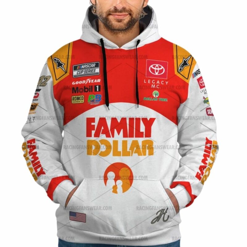 John Hunter Nemechek Nascar Racing 2024 Legacy Motor Club Family Dollar Uniform 3D Hoodie 1