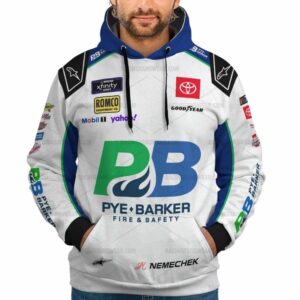 John Hunter Nemechek Nascar Racing Pye Barker Fire Safety 2023 Uniform All Over Print Hoodie