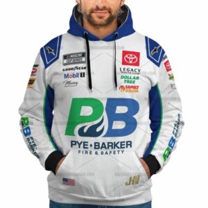 John Hunter Nemechek Nascar Racing Pye Barker Fire Safety 2025 Uniform All Over Print Hoodie