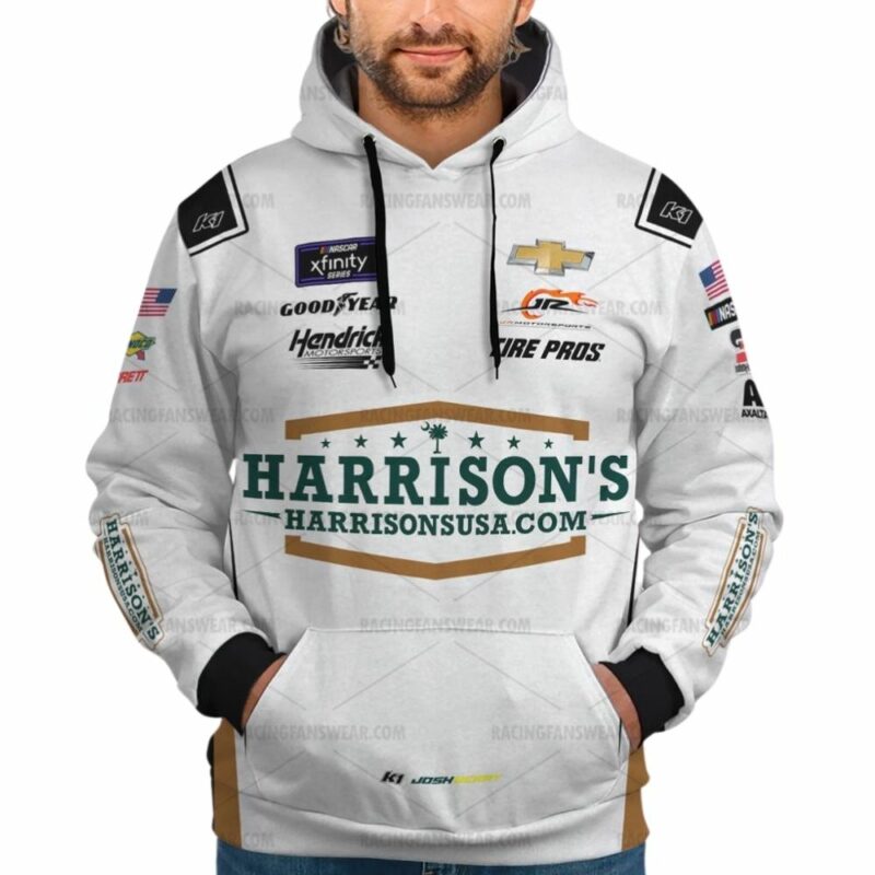 Josh Berry Nascar 2022 Racing Harrisons Uniform 3D Hoodie 1