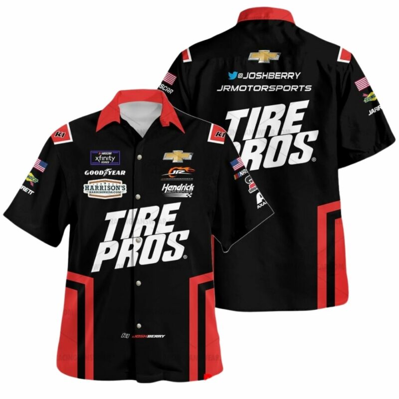 Josh Berry Nascar Racing 2022 Tire Pros Uniform Hawaiian Shirt 1
