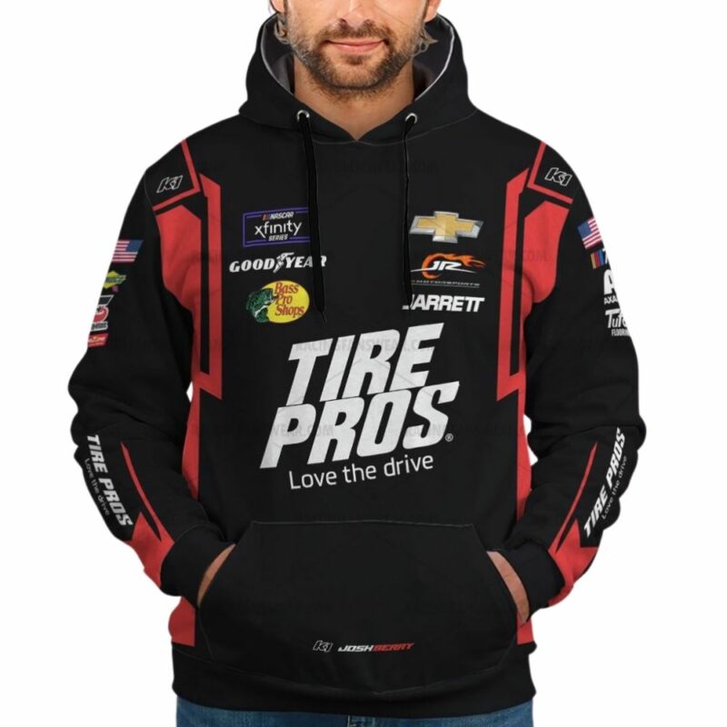 Josh Berry Nascar Racing 2023 Tire Pros Love The Drive Uniform 3D Hoodie 1