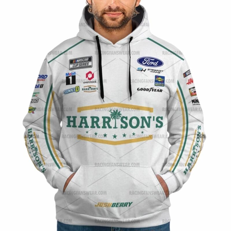 Josh Berry Nascar Racing 2024 Harrisons Uniform 3D Hoodie 1