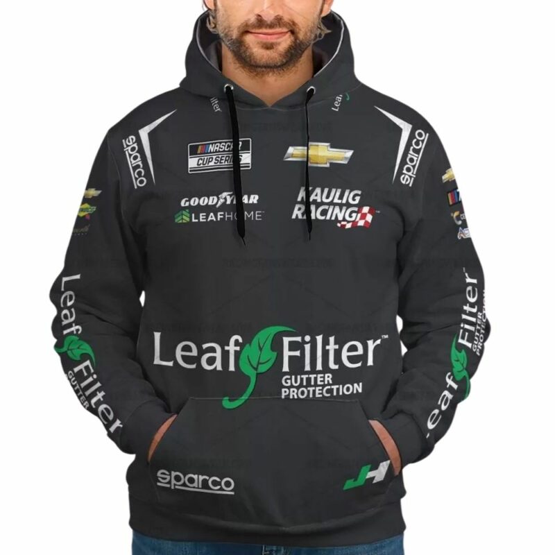 Justin Haley Nascar 2023 Racing Leaf Filter Gutter Protection Uniform 3D Hoodie 1