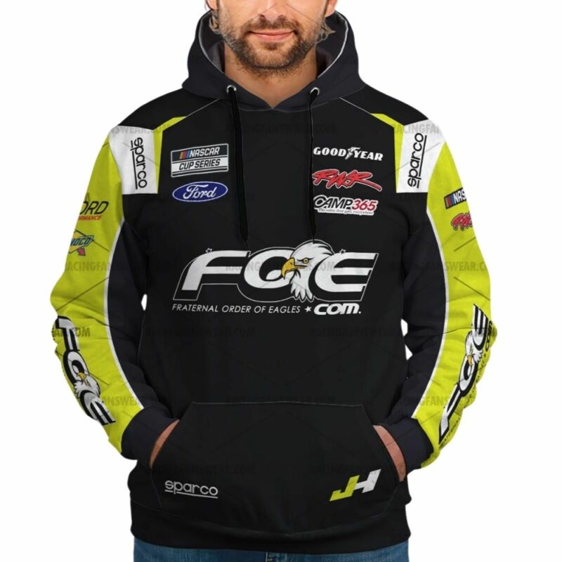 Justin Haley Nascar Racing 2024 Rick Ware Racing Foe Uniform 3D Hoodie 1