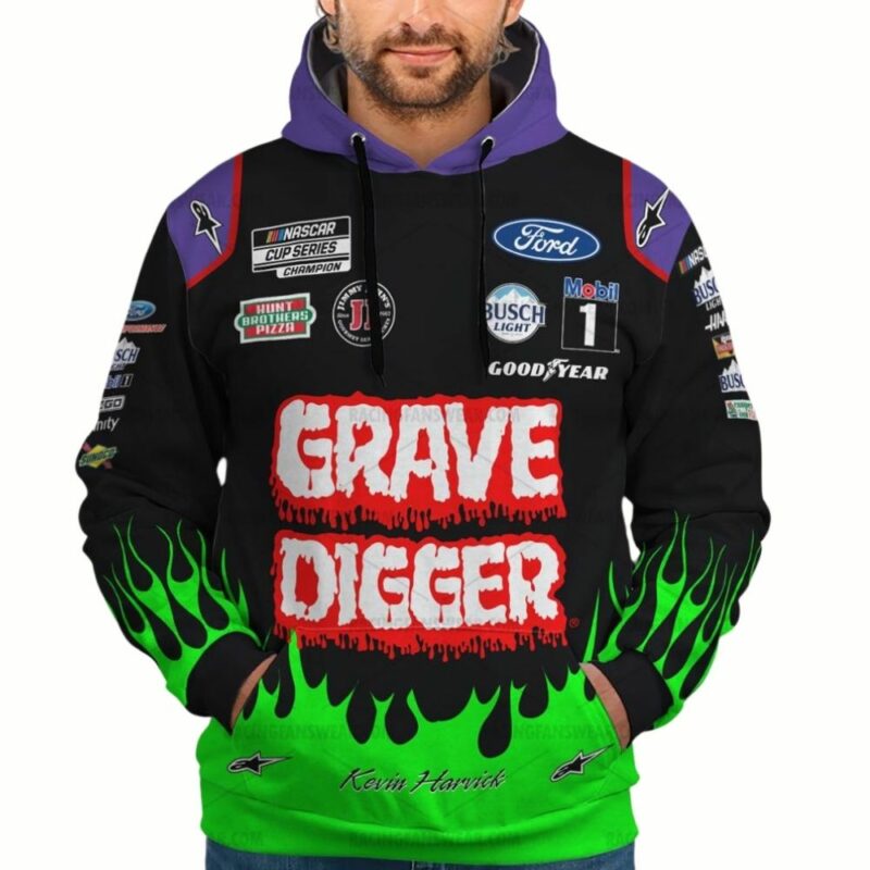 Kevin Harvick 4 Nascar Grave Digger Racing 2021 Uniform 1