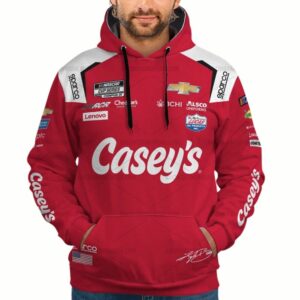 Kyle Busch Nascar 2023 Casey's Racing Uniform All-over Print Hoodie