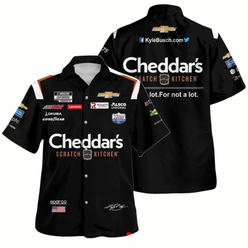 Kyle Busch Nascar 2023 Cheddars Scratch Kitchen Signature Racing Uniform 1