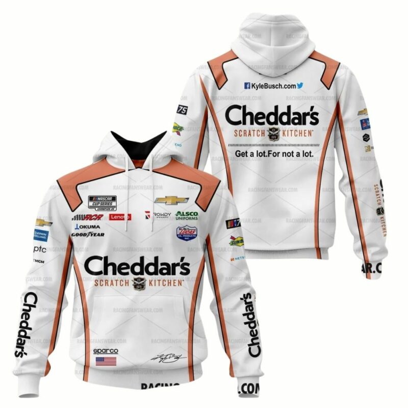 Kyle Busch Nascar 2023 Cheddars Scratch Kitchen Uniform 0 1